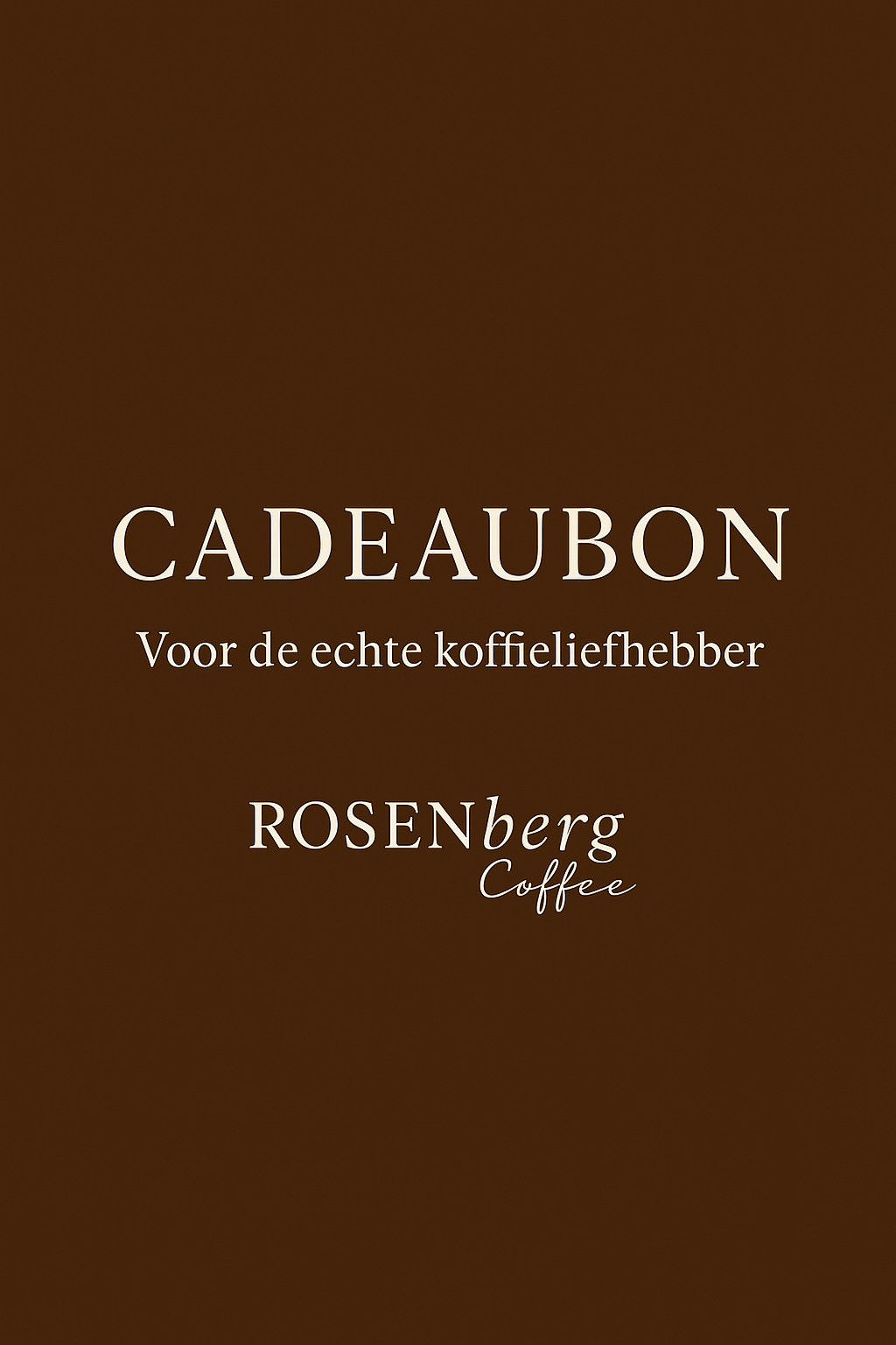 Rosenberg Coffee Cadeaubon
